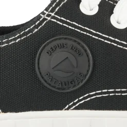 Baskets NOIR Femme Motif Uni Lacets