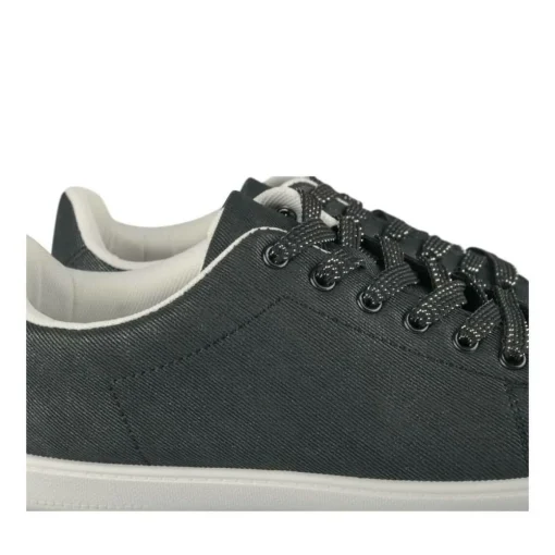Baskets NOIR Femme Motif Uni Lacets