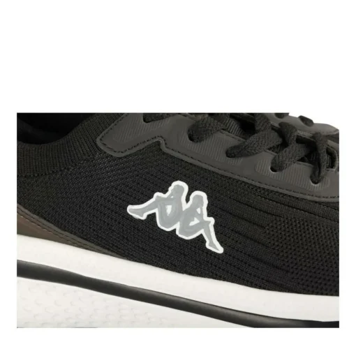 Baskets NOIR Femme Motif Uni Lacets