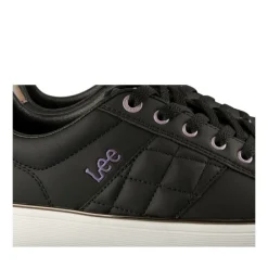 Baskets NOIR Femme Motif Animal Lacets
