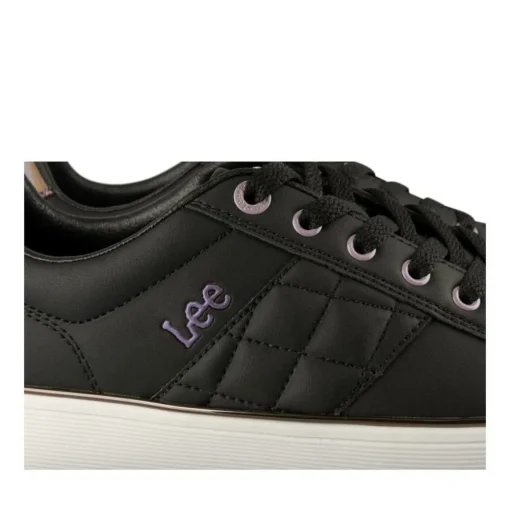 Baskets NOIR Femme Motif Animal Lacets