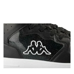 Baskets NOIR Femme Motif Uni Lacets