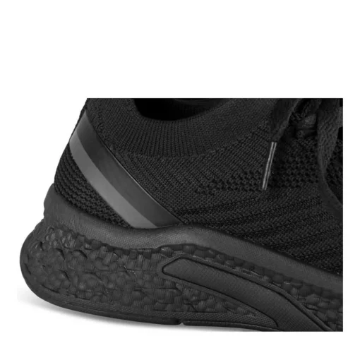 Baskets NOIR Femme Motif Uni Lacets
