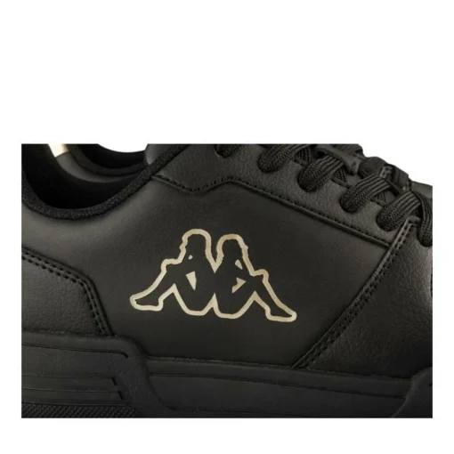 Baskets NOIR Femme Motif Uni Lacets
