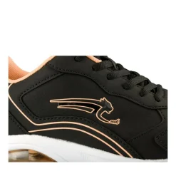 Baskets NOIR Femme Motif Uni Lacets