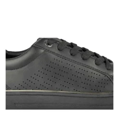 Baskets NOIR Femme Motif Uni Lacets