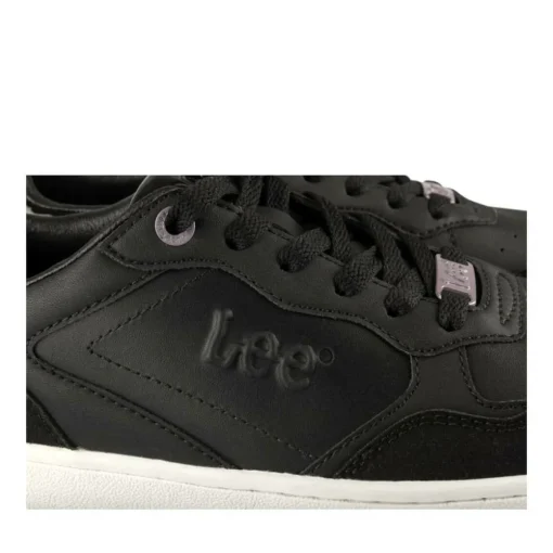 Baskets NOIR Femme Motif Paillettes Lacets