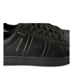 Baskets NOIR Femme Motif Animal Lacets