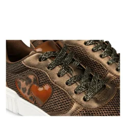 Baskets NOIR Femme Motif Uni Lacets
