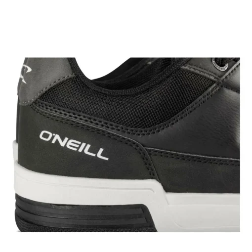 Baskets NOIR Femme Motif Uni Lacets