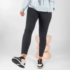 Baskets NOIR Femme Motif Uni Lacets
