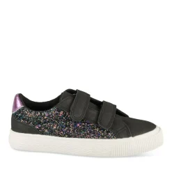 Baskets NOIR Fille Motif Paillettes Scratch