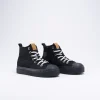Baskets NOIR Fille Motif Uni Lacets