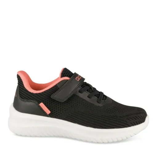 Baskets NOIR Fille Motif Uni Scratch