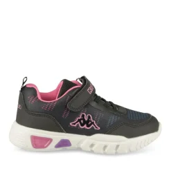 Baskets NOIR Fille Motif Uni Scratch