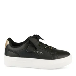 Baskets NOIR Fille Motif Uni Scratch