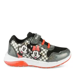 Baskets NOIR Fille Motif Iridescent Scratch