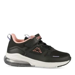 Baskets NOIR Fille Motif Uni Scratch