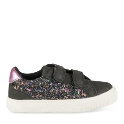 Baskets NOIR Fille Motif Paillettes Scratch