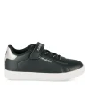 Baskets NOIR Fille Motif Uni Lacets