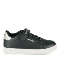 Baskets NOIR Fille Motif Uni Lacets