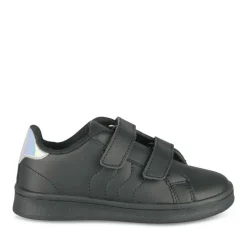 Baskets NOIR Fille Motif Iridescent Scratch