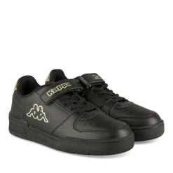 Baskets NOIR Fille Motif Uni Scratch