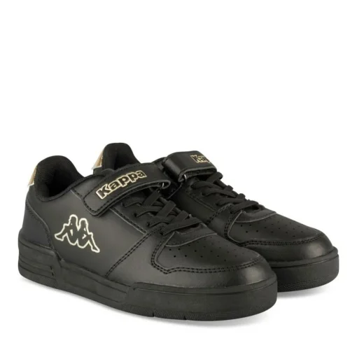 Baskets NOIR Fille Motif Uni Scratch