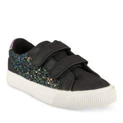 Baskets NOIR Fille Motif Paillettes Scratch