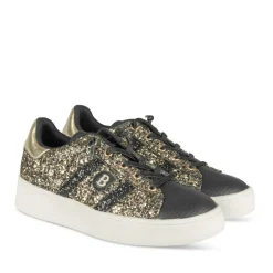 Baskets NOIR Fille Motif Uni A Enfiler
