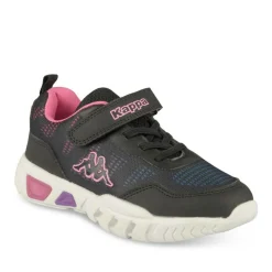 Baskets NOIR Fille Motif Uni Scratch