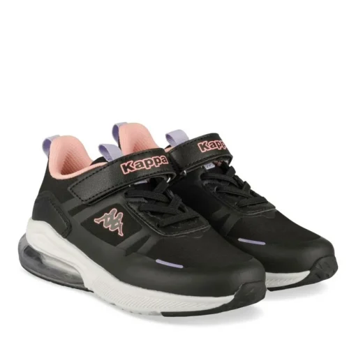 Baskets NOIR Fille Motif Uni Scratch