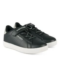 Baskets NOIR Fille Motif Uni Lacets