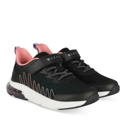 Baskets NOIR Fille Motif Uni Scratch