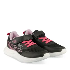 Baskets NOIR Fille Motif Uni Scratch