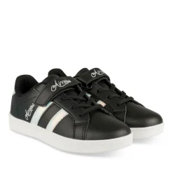 Baskets NOIR Fille Motif Uni Scratch