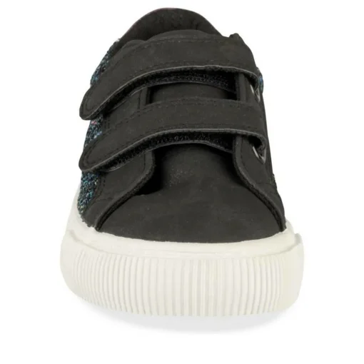 Baskets NOIR Fille Motif Paillettes Scratch