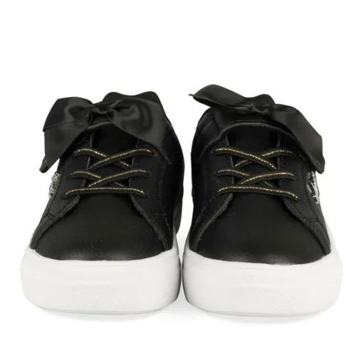 Baskets NOIR Fille Motif Uni Scratch
