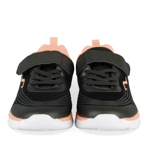 Baskets NOIR Fille Motif Uni Scratch