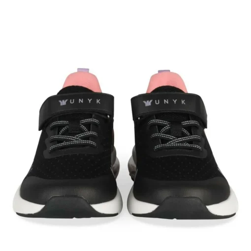 Baskets NOIR Fille Motif Uni Scratch