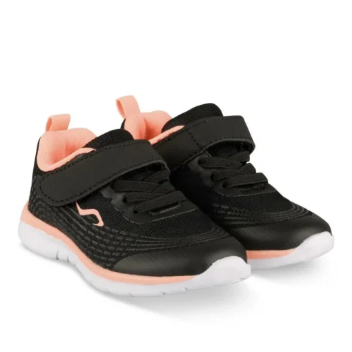 Baskets NOIR Fille Motif Uni Scratch