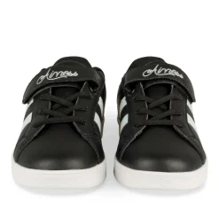 Baskets NOIR Fille Motif Uni Scratch