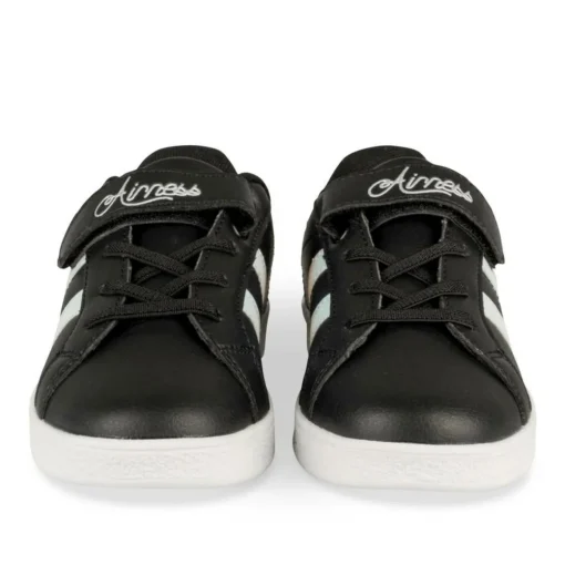 Baskets NOIR Fille Motif Uni Scratch