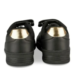 Baskets NOIR Fille Motif Uni Scratch