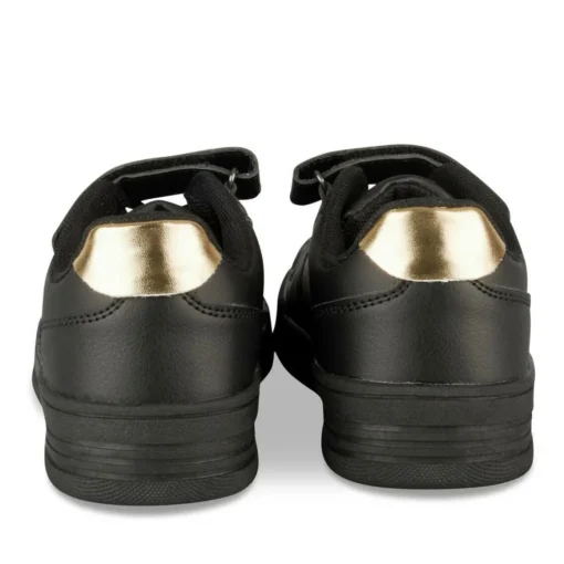 Baskets NOIR Fille Motif Uni Scratch