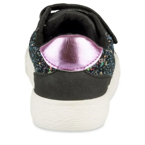 Baskets NOIR Fille Motif Paillettes Scratch