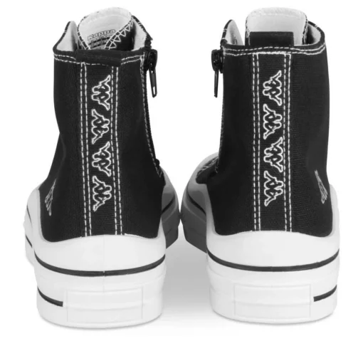 Baskets NOIR Fille Motif Uni Lacets