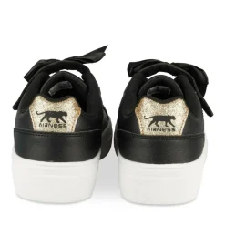 Baskets NOIR Fille Motif Uni Scratch
