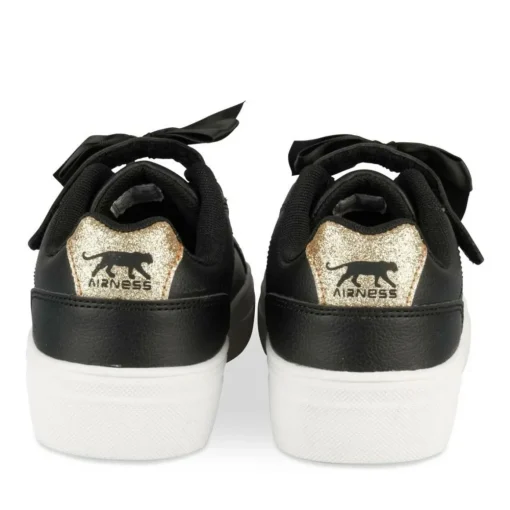 Baskets NOIR Fille Motif Uni Scratch