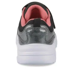 Baskets NOIR Fille Motif Iridescent Scratch